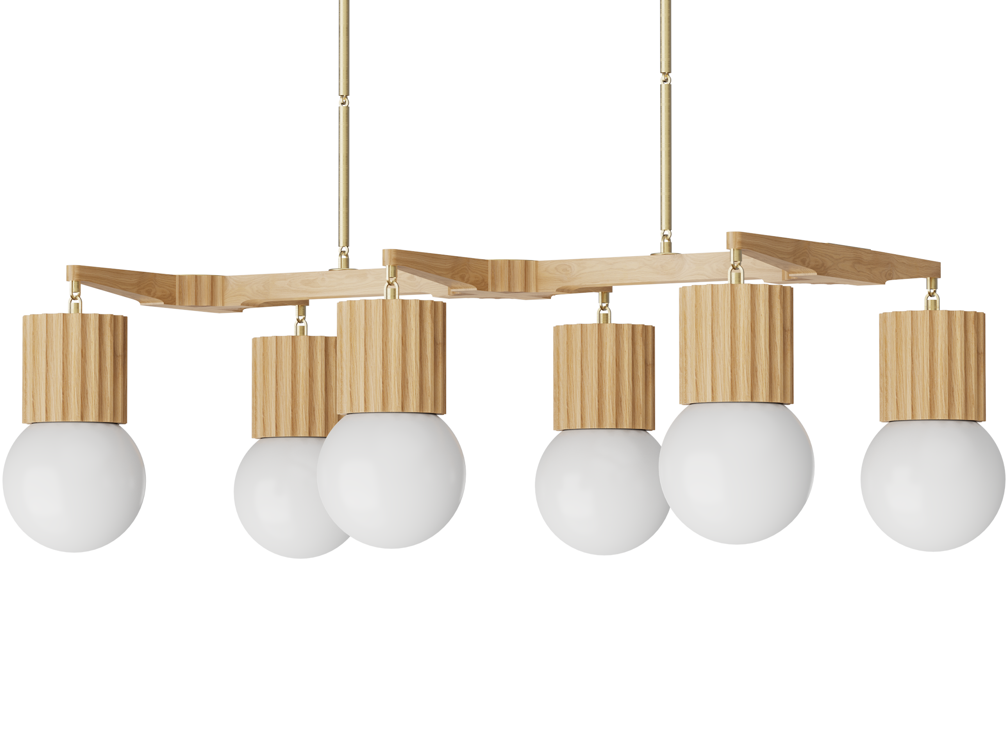 Aster Chandelier 6 Globe - 50" x 31"