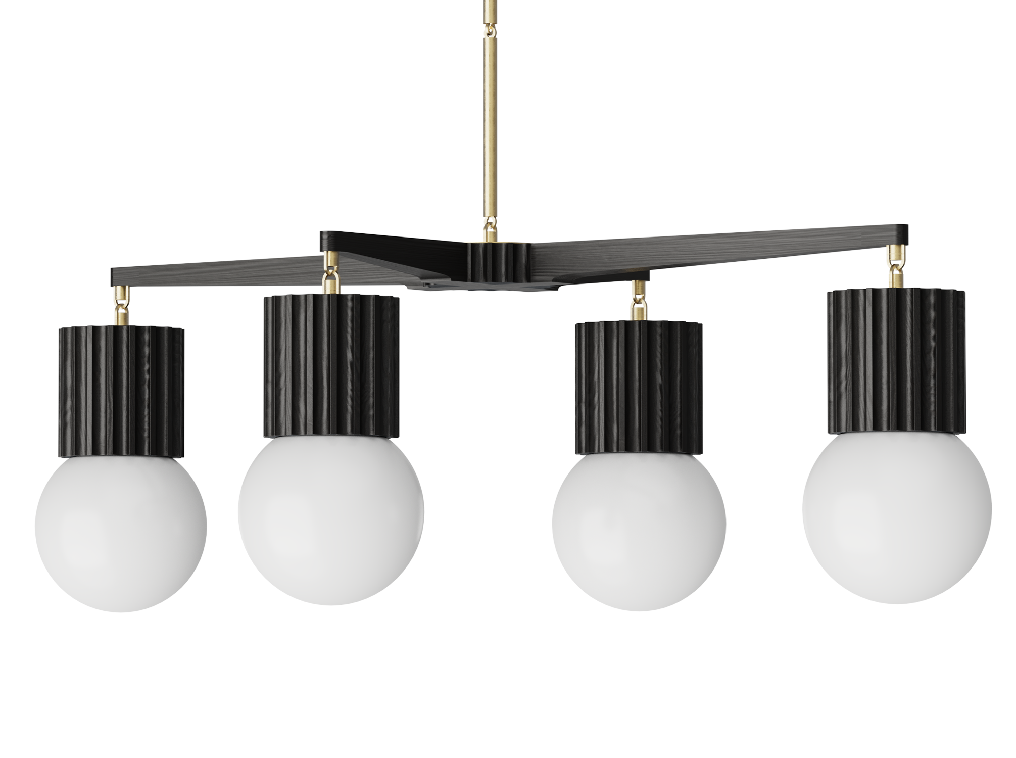 Aster Chandelier 4 Globe - 50" x 31"