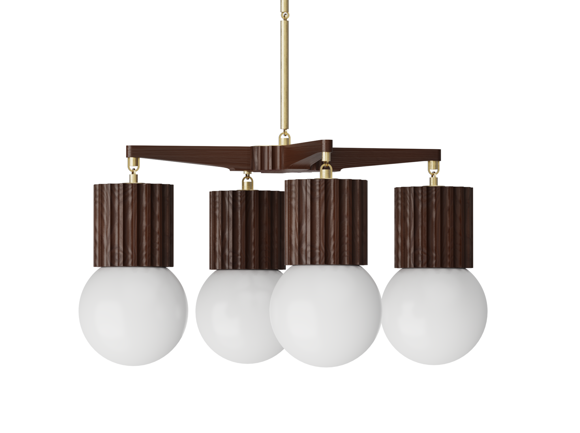 Aster Chandelier 4 Globe - 31" x 31"