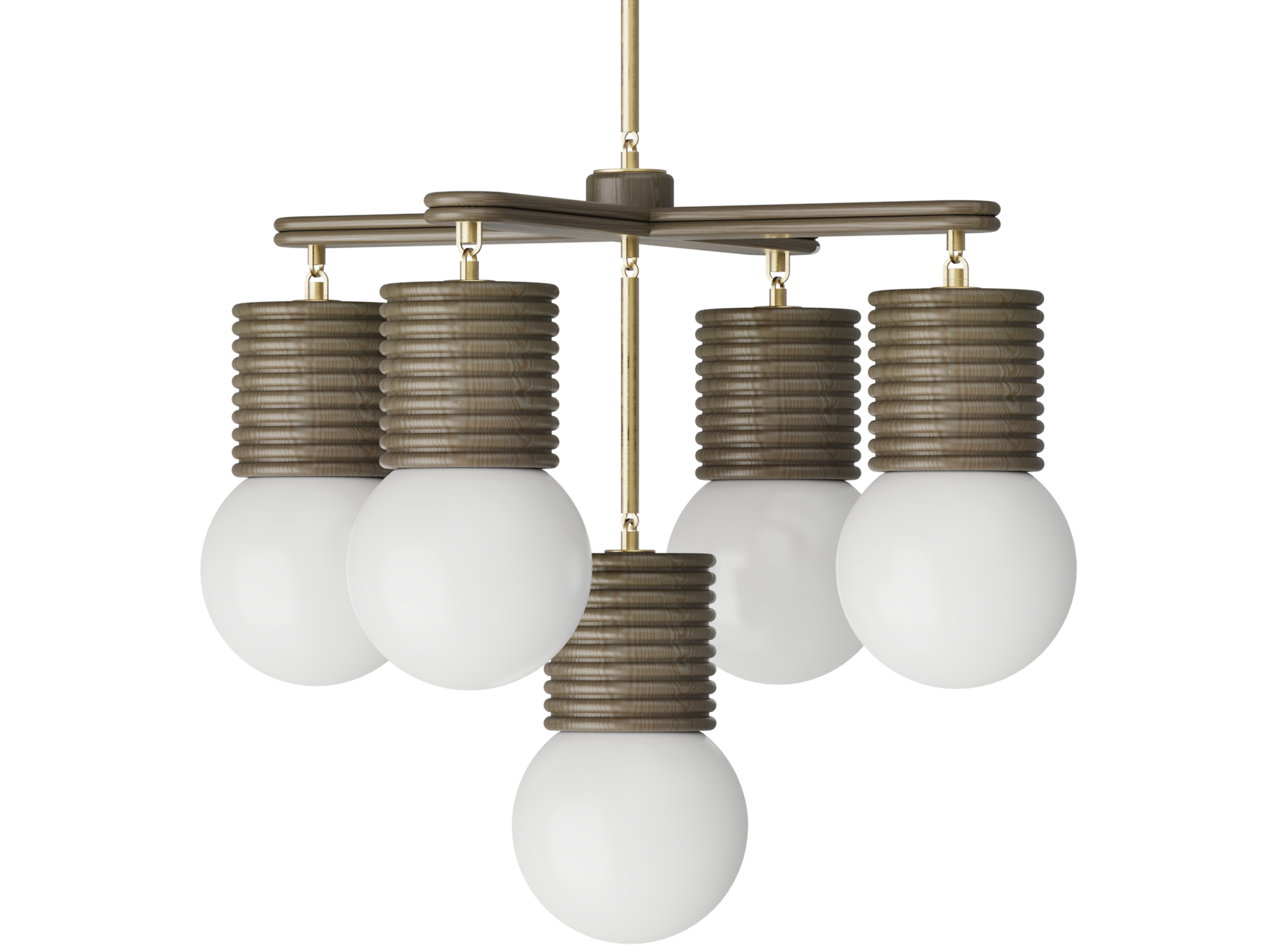 Lido Chandelier 5 Globe - 32" x 32"