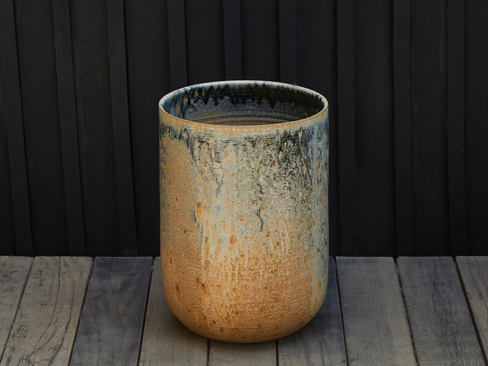 Blue Desert Sunset Planter - Tall