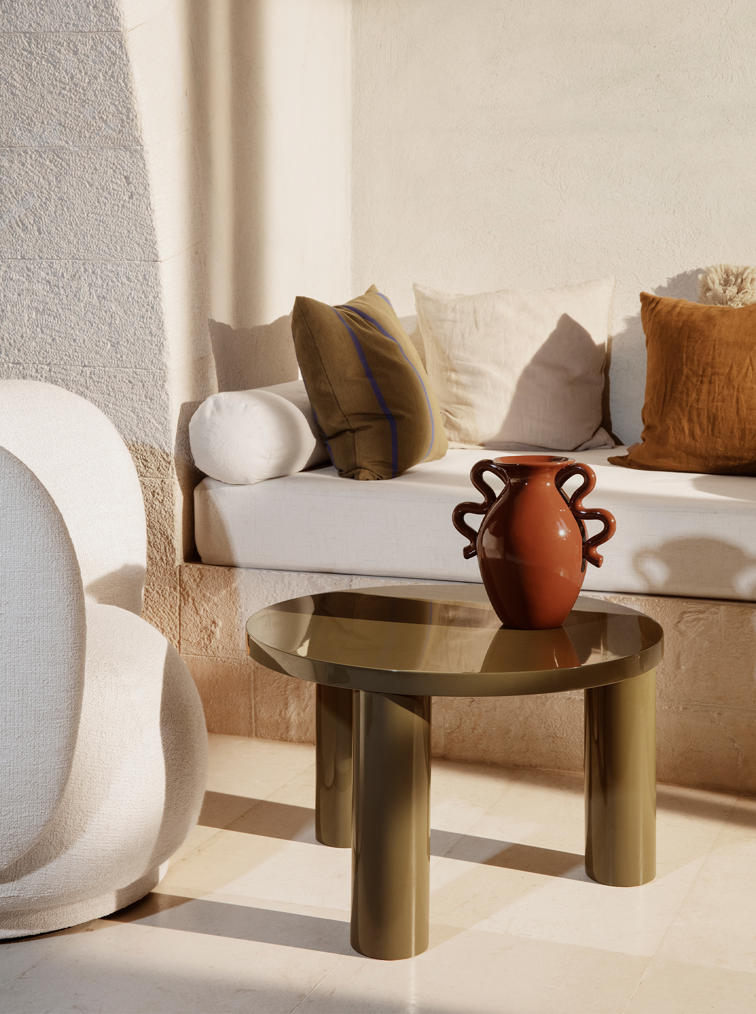 Post Coffee Table - Small - Lacquer