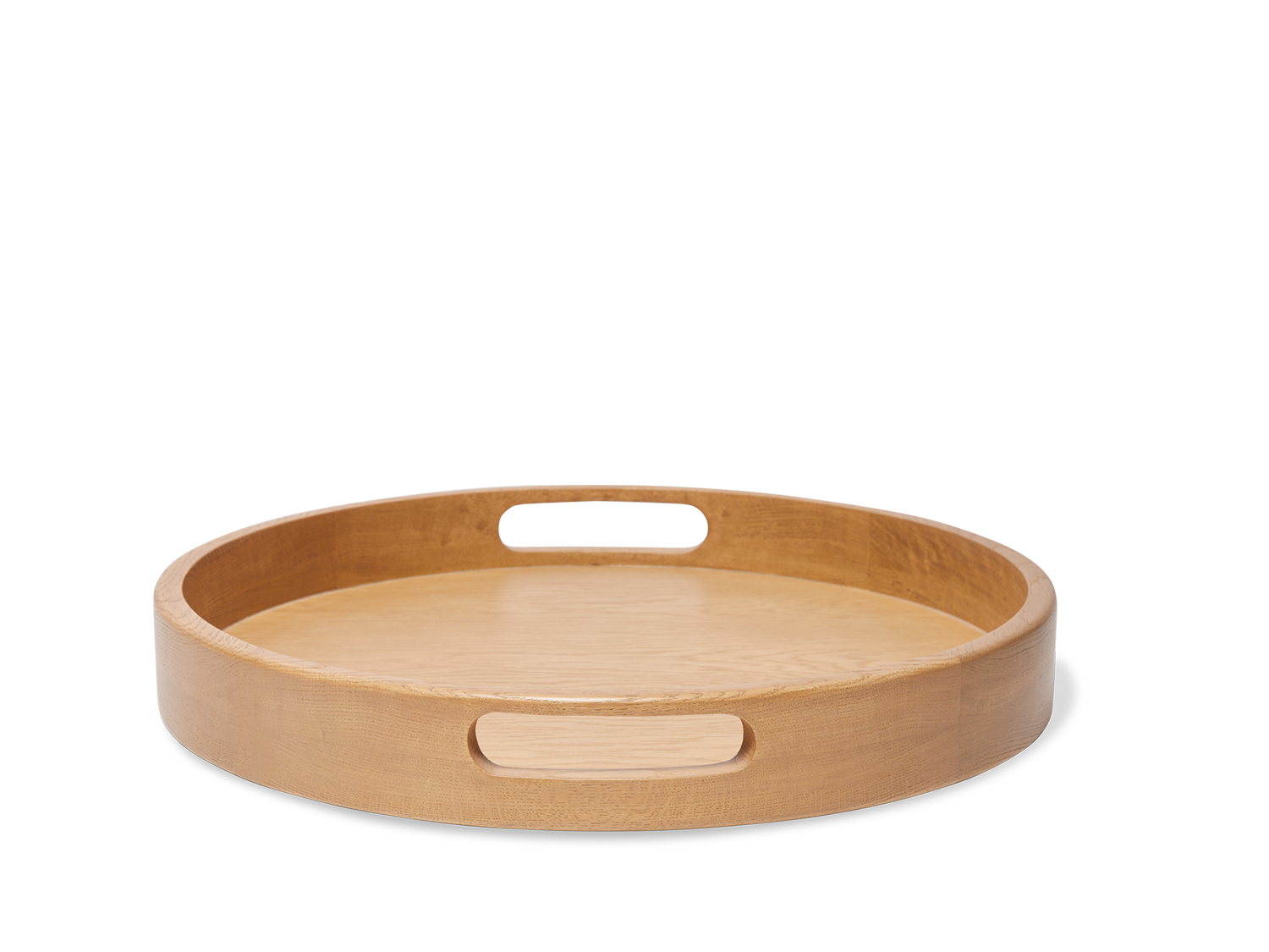 Moreno Tray - Round - Natural Oak