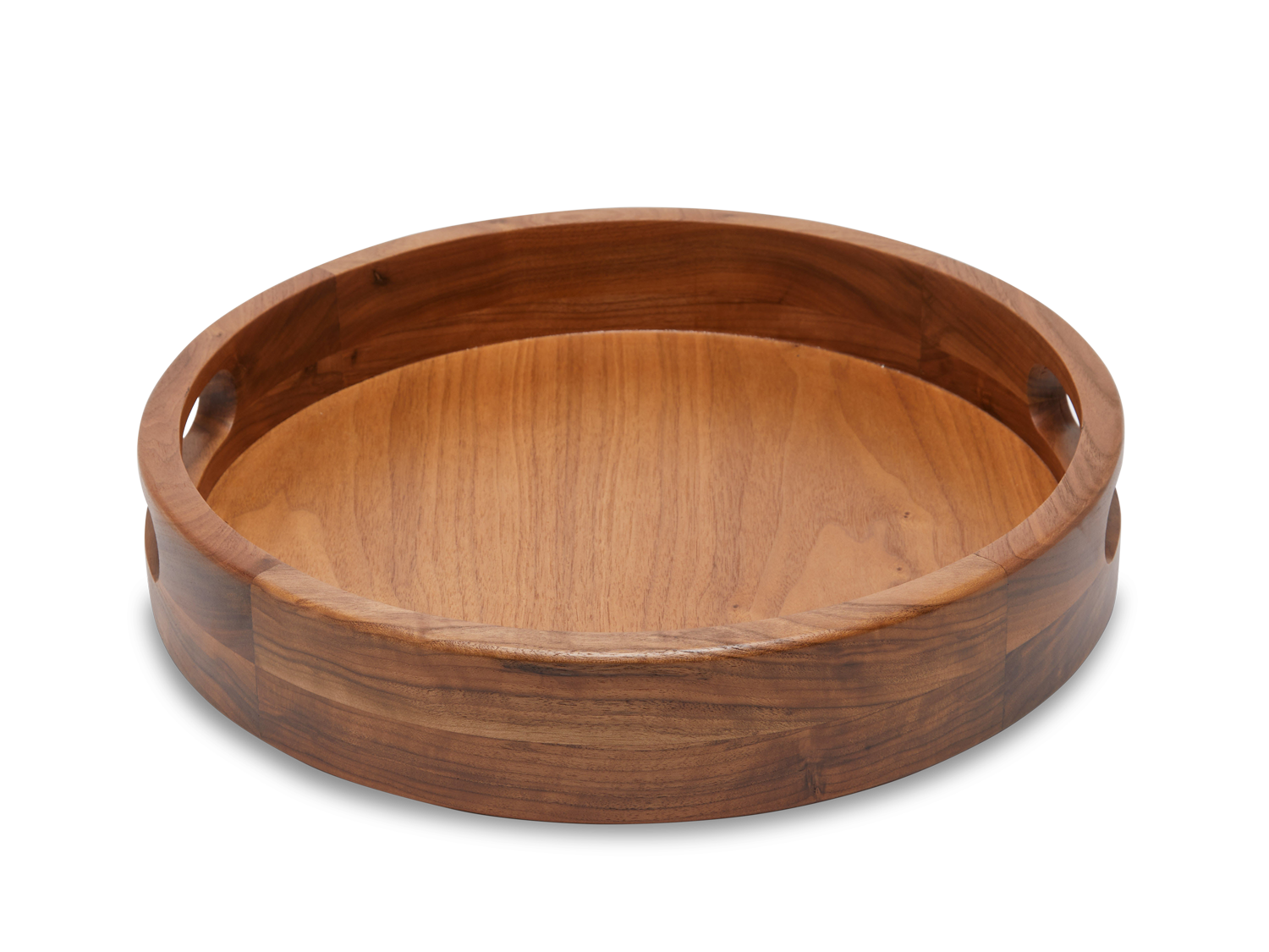 Moreno Tray - Round - Natural Walnut