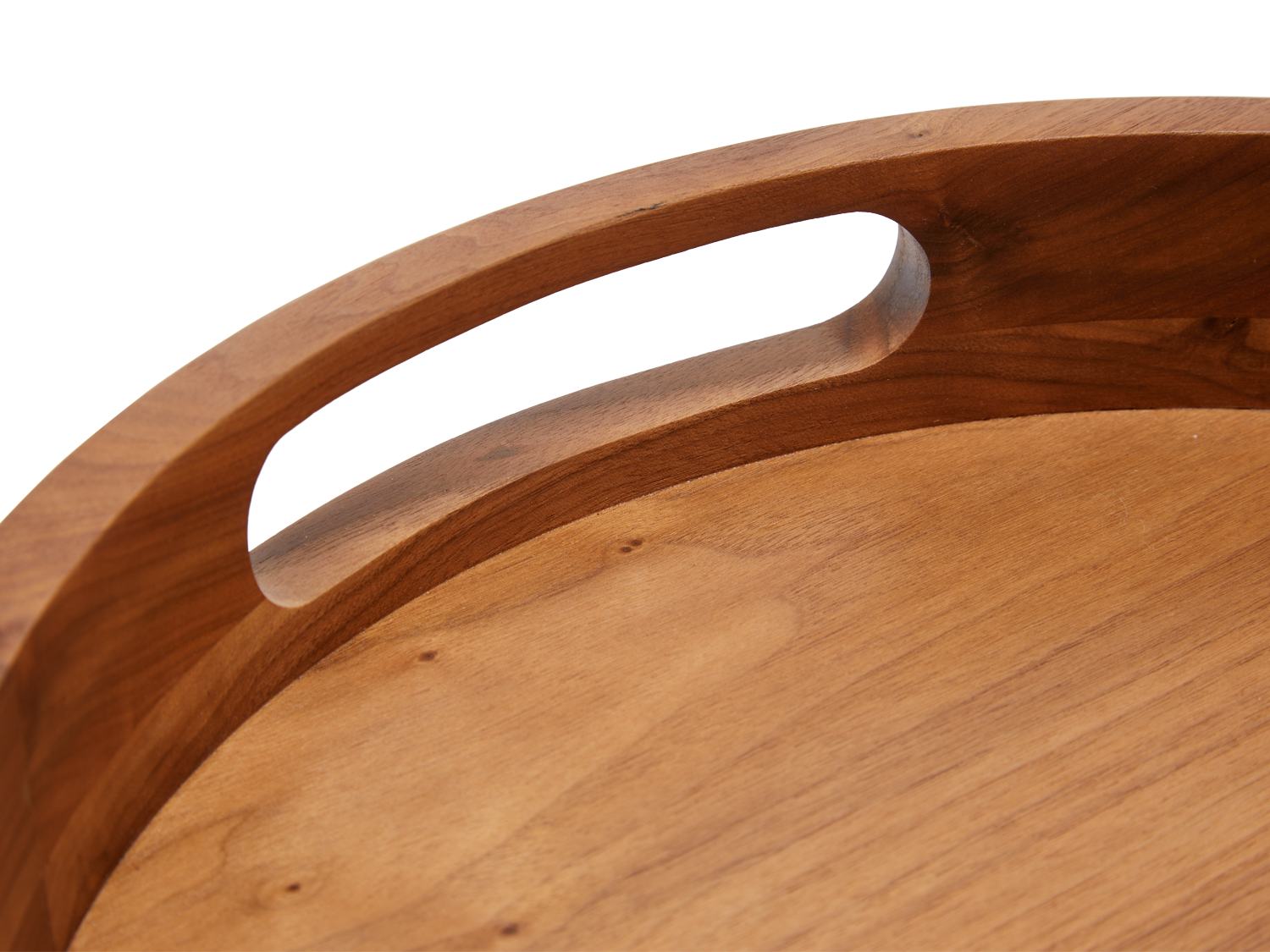 Moreno Tray - Round - Natural Walnut