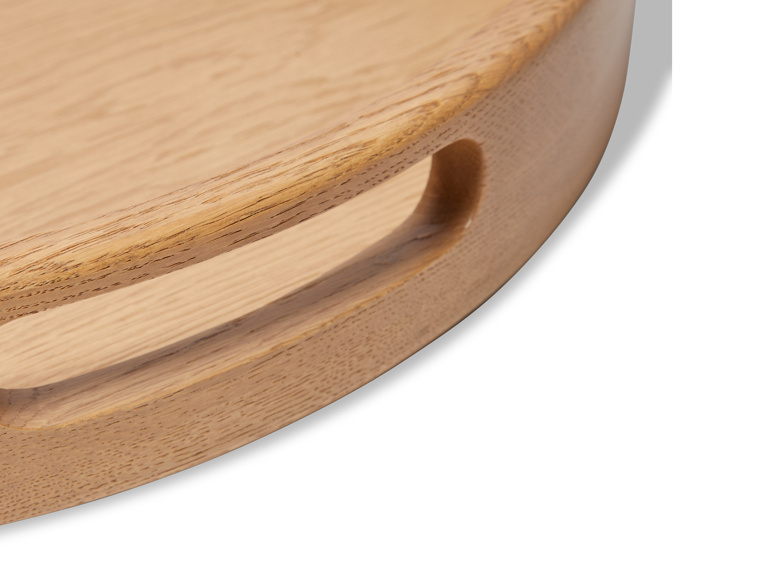 Moreno Tray - Round - Natural Oak