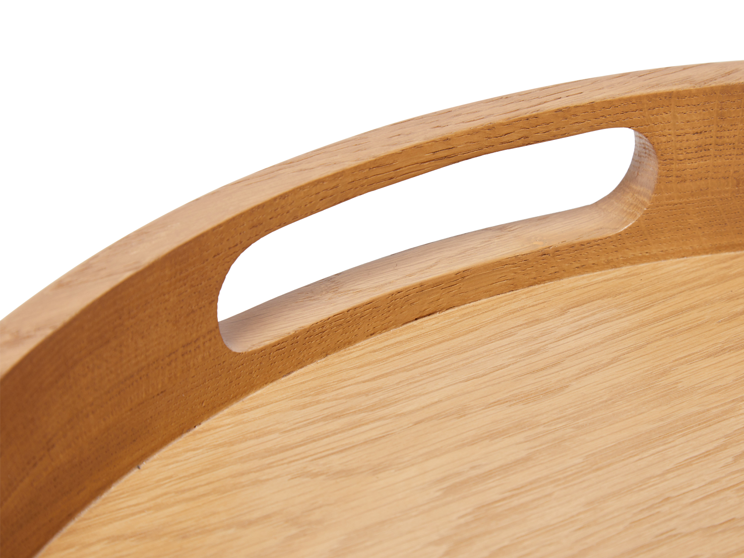 Moreno Tray - Round - Natural Oak