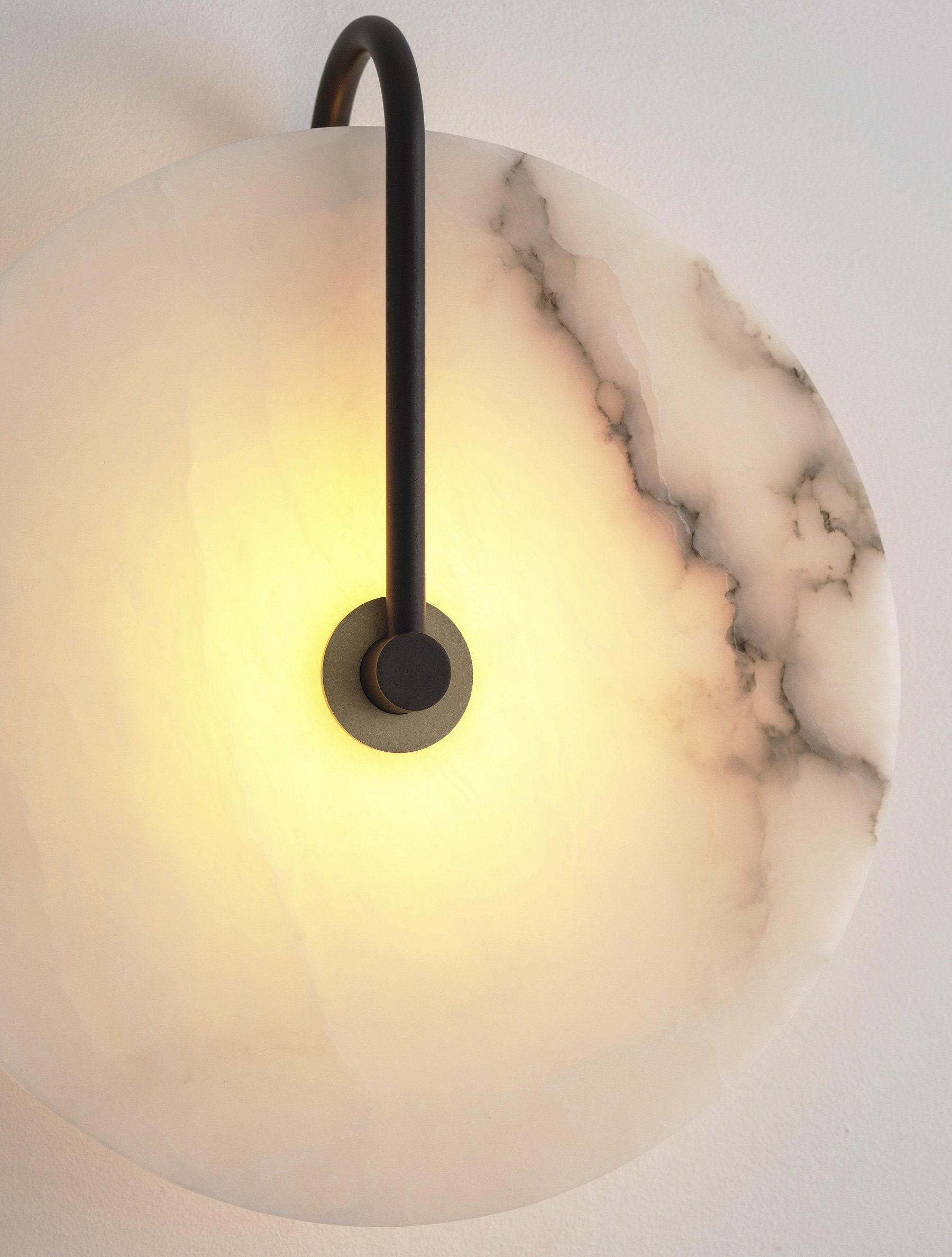 Slim Aperture - Alabaster Sconce 14"