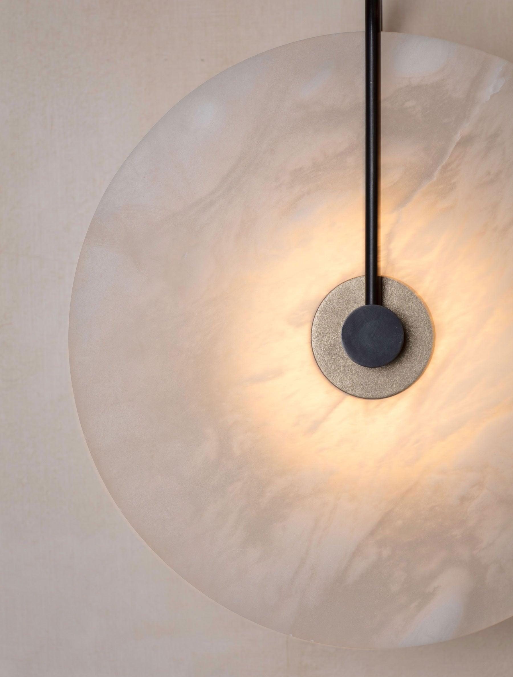 ADA Aperture - Alabaster Sconce 10"