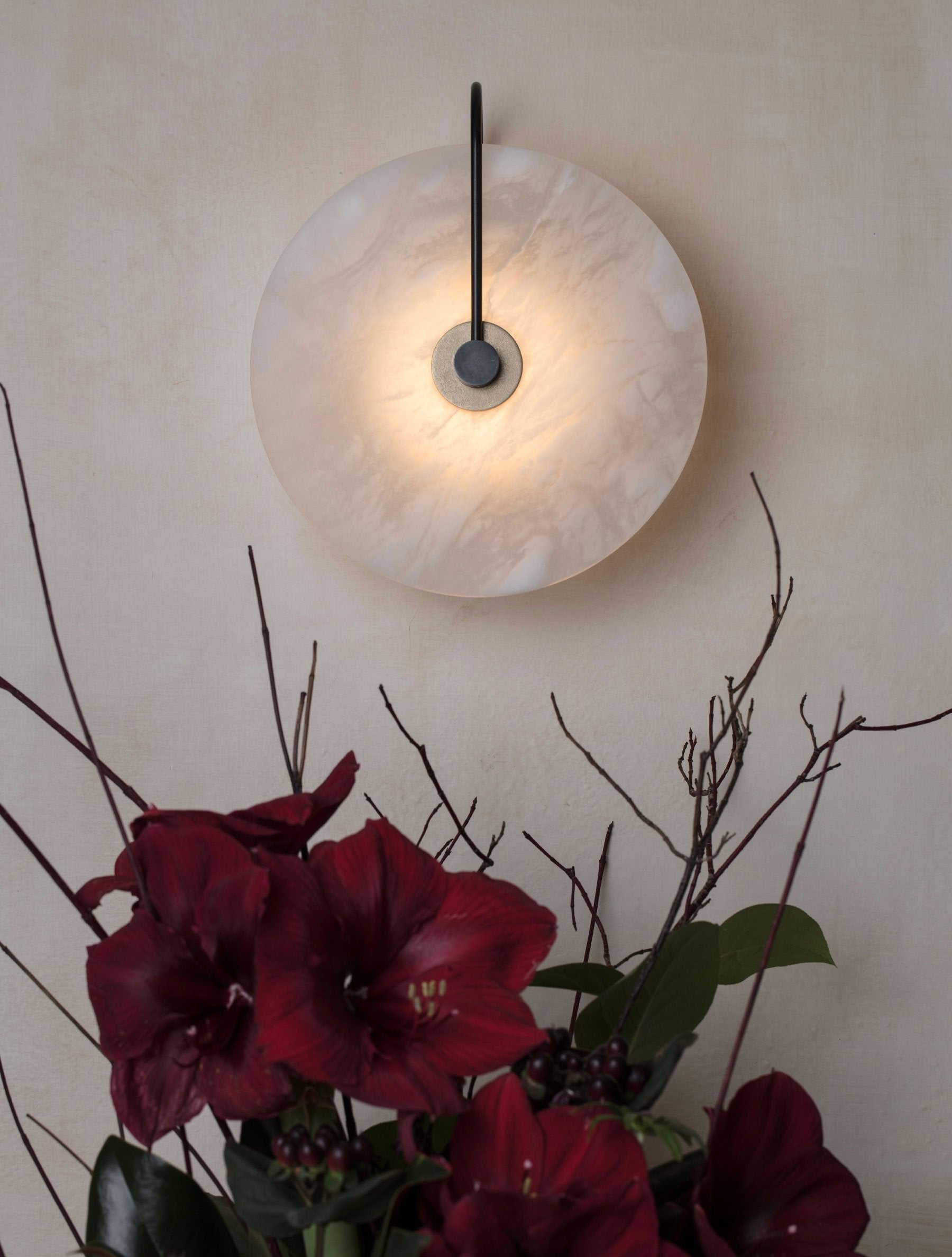 ADA Aperture - Alabaster Sconce 10"