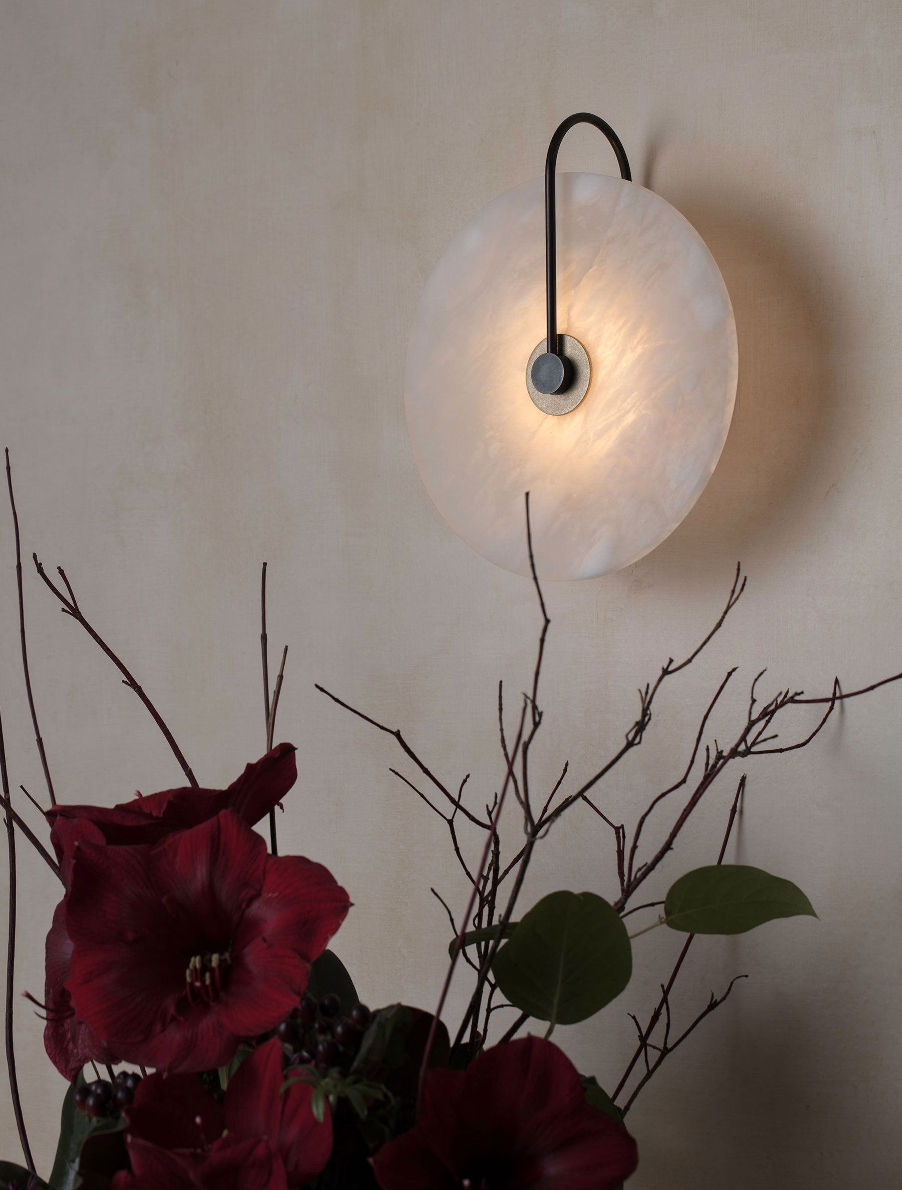 ADA Aperture - Alabaster Sconce 10"