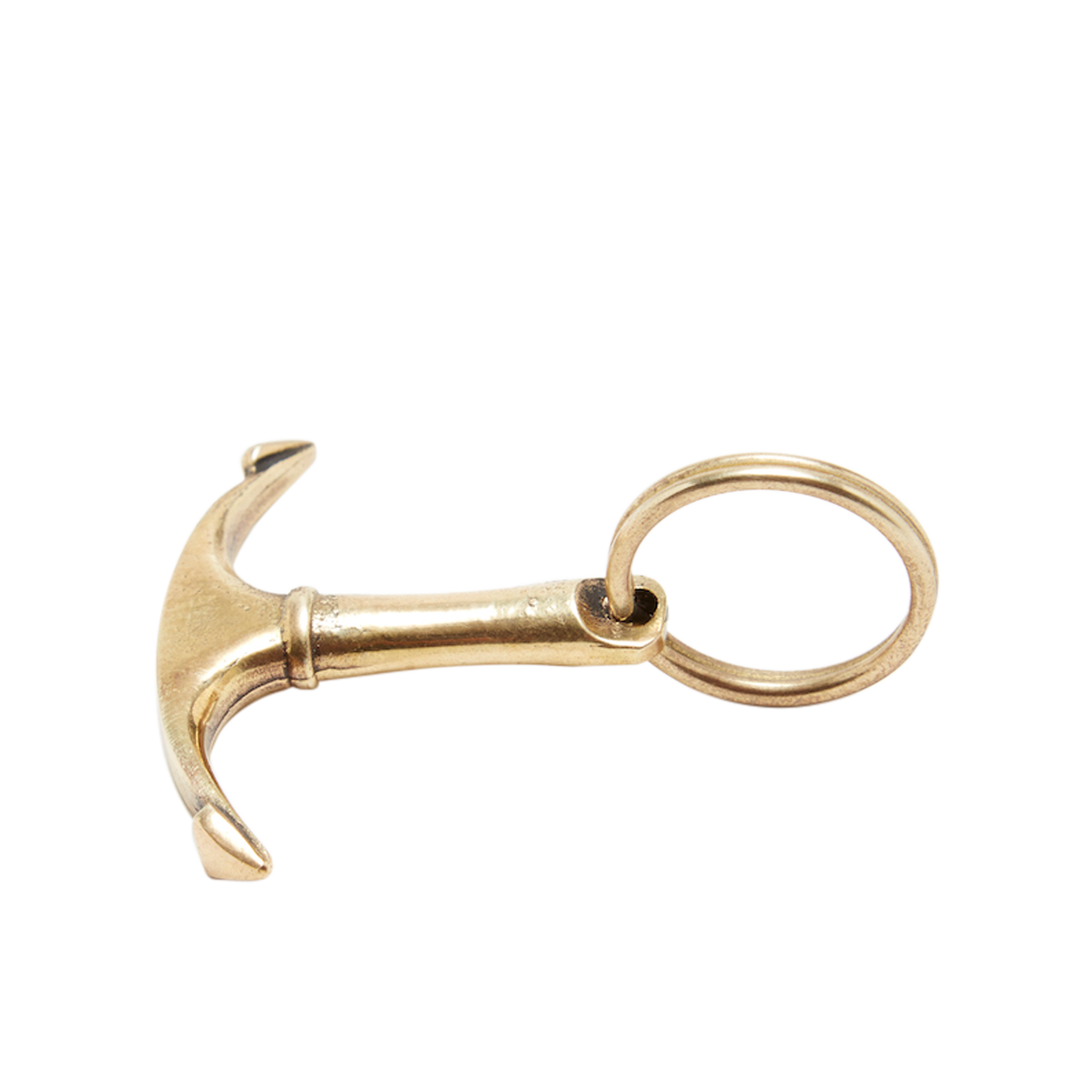 #7151 Brass Anchor Key Ring